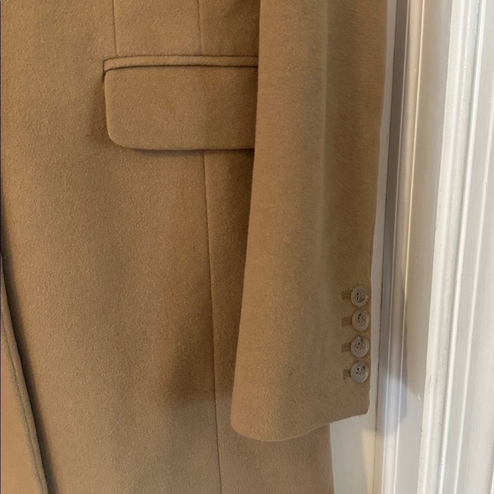 Women’s J. Crew Camel Colored Wool & Cashmere Coat Size 4 - Picture 4 of 8